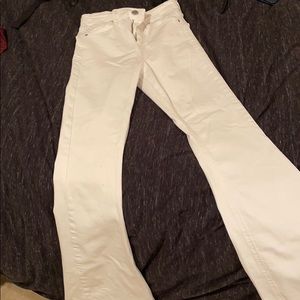 White top shop flare jeans